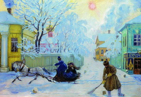 Морозный день (Б. Кустодиев, 1913 г.)