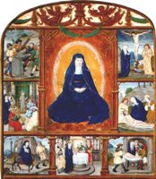 Иконография “Cемь Скорбей Девы Марии“. Неизвестный нидерландский художник, 1511 г