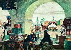 Гостиный двор (Б. Кустодиев, 1916 г.)