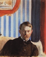 Автопортрет (Б. Кустодиев, 1910 г.)