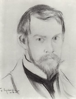 Автопортрет (Б. Кустодиев, 1904 г.)