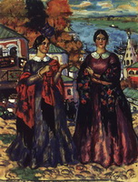 Две купчихи (Б. Кустодиев, 1913 г.)